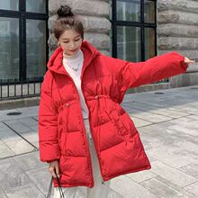 韩版胖妹妹孕妇中长款羽绒服女冬宽松显瘦时尚棉衣外套潮