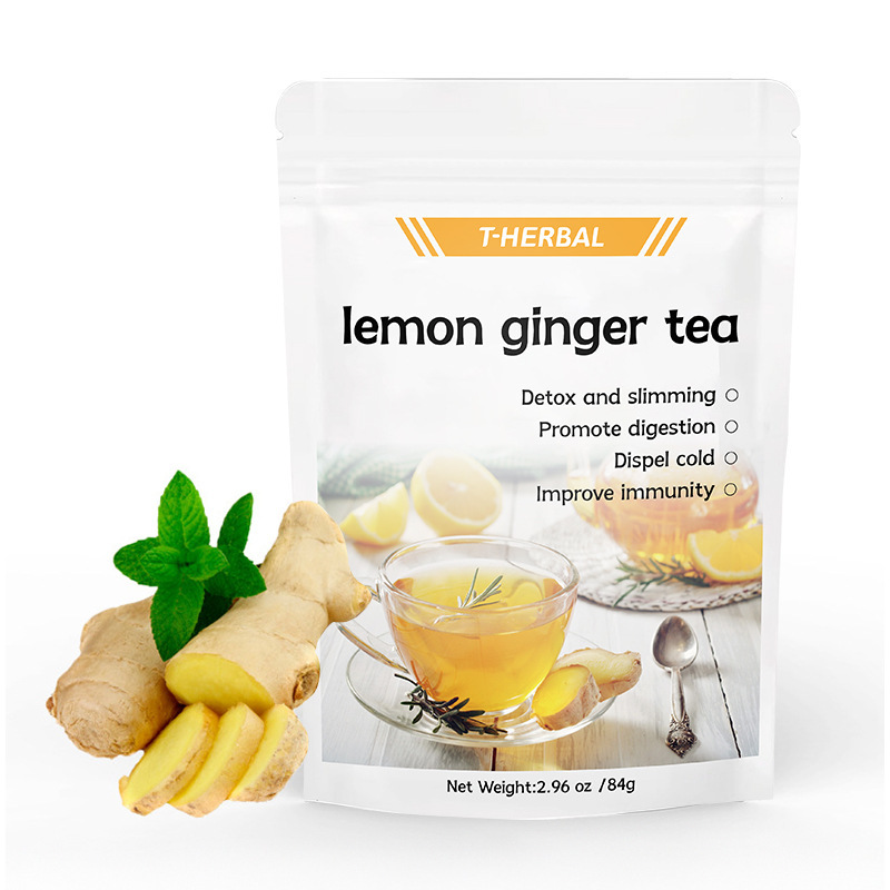 Whitening Freckle Detox Lemon Ginger Tea Solid Drinks Lemon Ginger Tea
