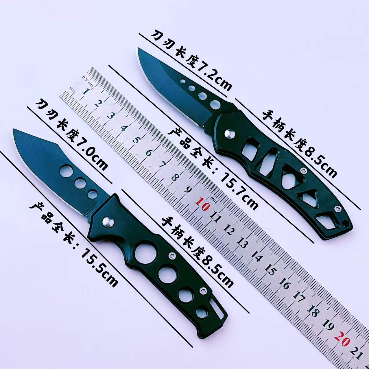 博斯顿986不锈钢折叠刀 高硬度随身携带水果小刀 野外求生开刃刀