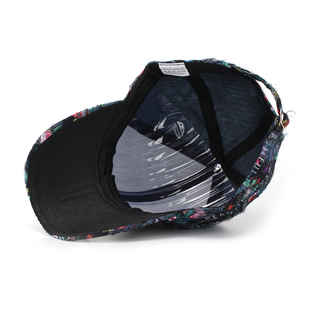Ethnic Style Floral Baseball Cap For Women Sun Protection Hat_voghion.com