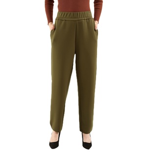 Women's Autumn and Winter Spring New Extra Large Size Slim Air Layer Liquid Cotton High-end Fashion Quilted Cargo Pants Fashion Pants