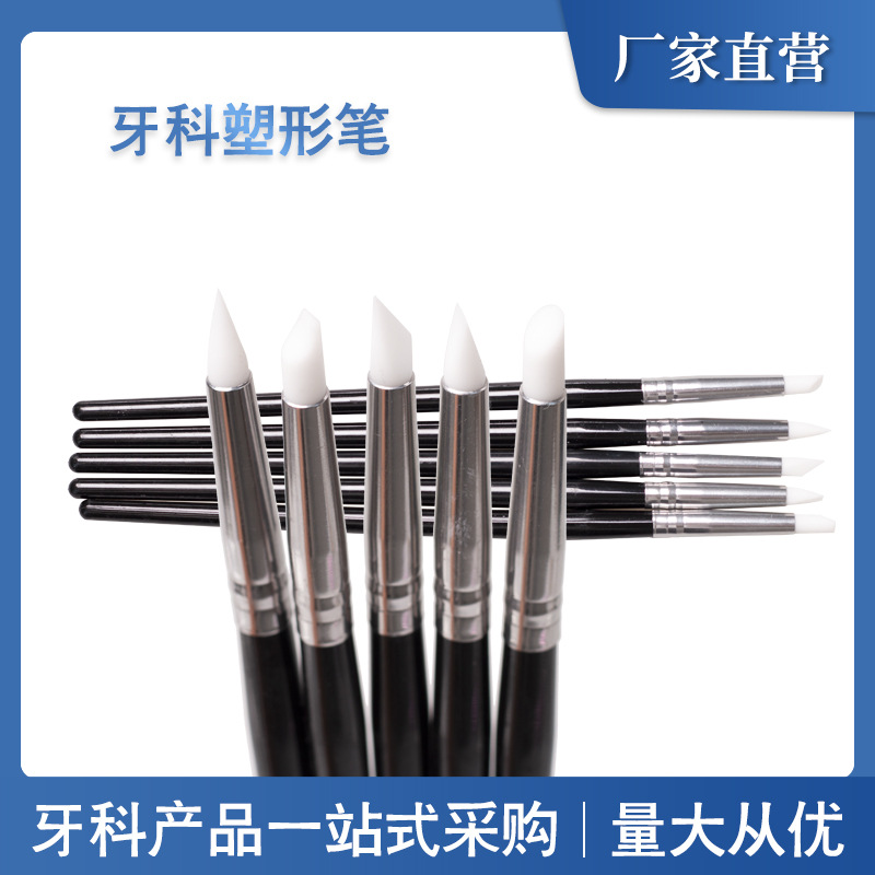 Bolígrafo de reparación de estética dental Bolígrafo de plástico de belleza Bolígrafo de modelado de pincel pequeño Bolígrafo de belleza de resina de uñas de porcelana de belleza superior Juego de 5