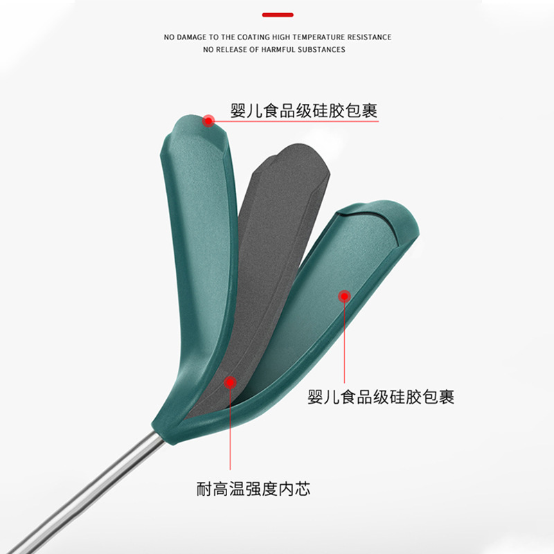 Una gran cantidad de cucharas antiadherentes resistentes a altas temperaturas, cucharas en stock, regalos para el hogar, cucharas al por mayor, cucharas al por mayor.