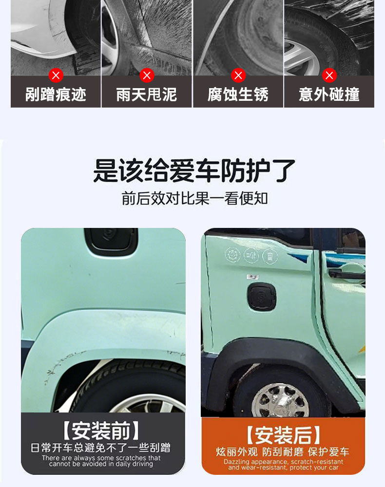 Suitable for Shenghao S5 Electric Tricycle Wheel Fender, Electric Tricycle Mudguard, Wheel Fender Assembly, Original Factory Parts