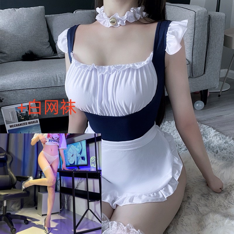 +흰색 망사 스타킹