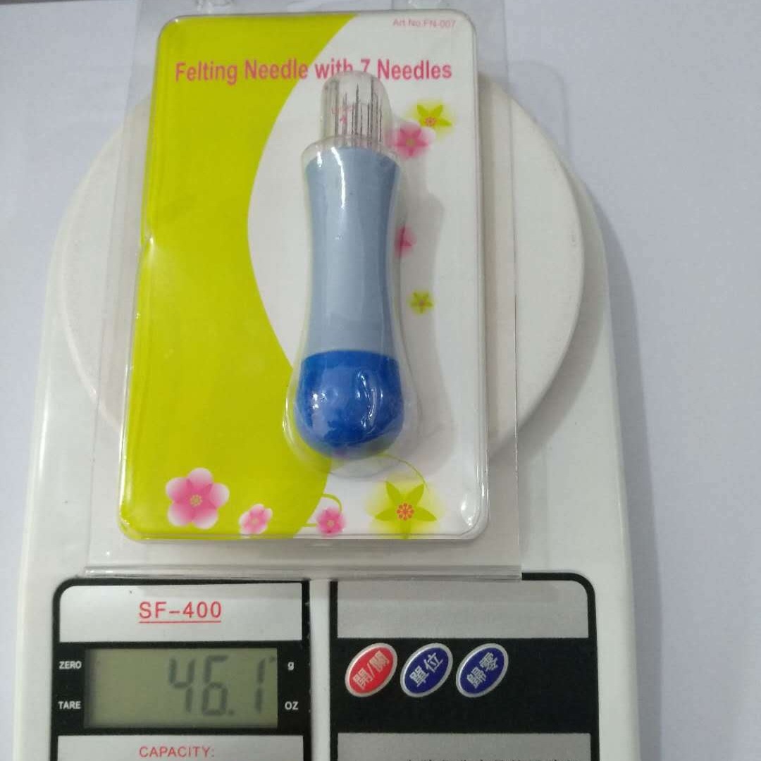 羊毛毡戳戳乐7针组 刺布用戳戳乐毡刺针 七头针组DIY工具 48克