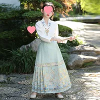 Новая коллекция Yunyi, оригинальная юбка Mamian для девочек Hanfu, новинка 2025 года, летняя тонкая детская ткань высокого класса для выступлений.
