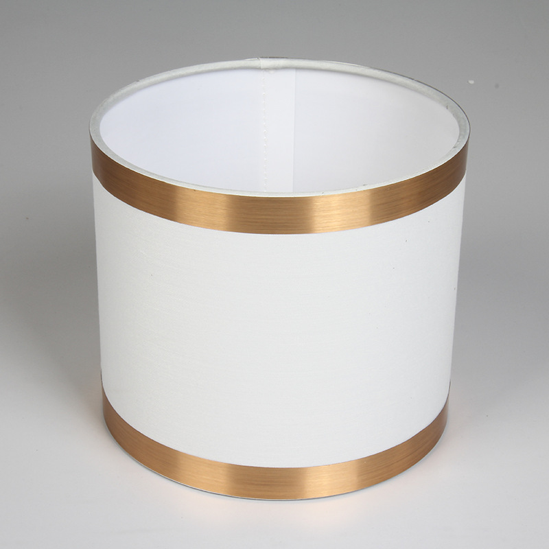 Xiaoping Post pantalla lámpara de mesa Shell pantalla de tela accesorios de iluminación cubierta de etiqueta plana simple pantalla de piso al por mayor