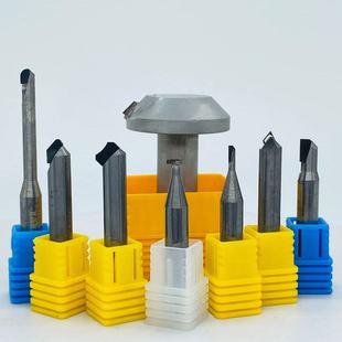 Pcd Diamond Milling Cutter Copper Aluminum Alloy Plastic Acrylic Highlight Processing Diamond Knife Engraving Machine Tungsten Steel