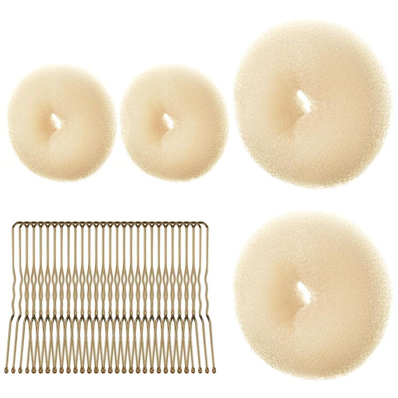 ヘア用品のヘアアイロンセットの髪の針の団子の頭のつぼみの髪の形の理髪道具|undefined
