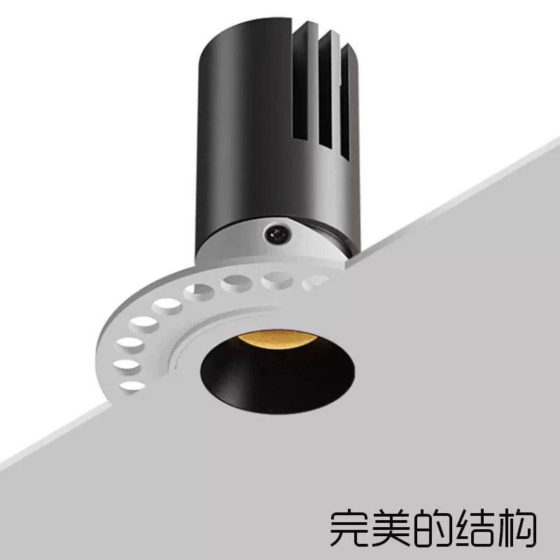 Mini incrustado pequeño foco incrustado led luz de techo de espectro completo anti-deslumbramiento sin marco downlight sala de estar sin luz principal image 1