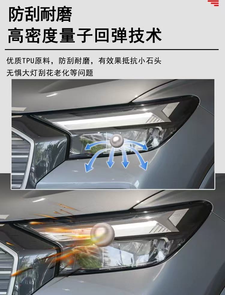 For Audi Q5 ETRON/Q4 ETRON/RS ETRON GT light control blackening headlight protective film TPU film