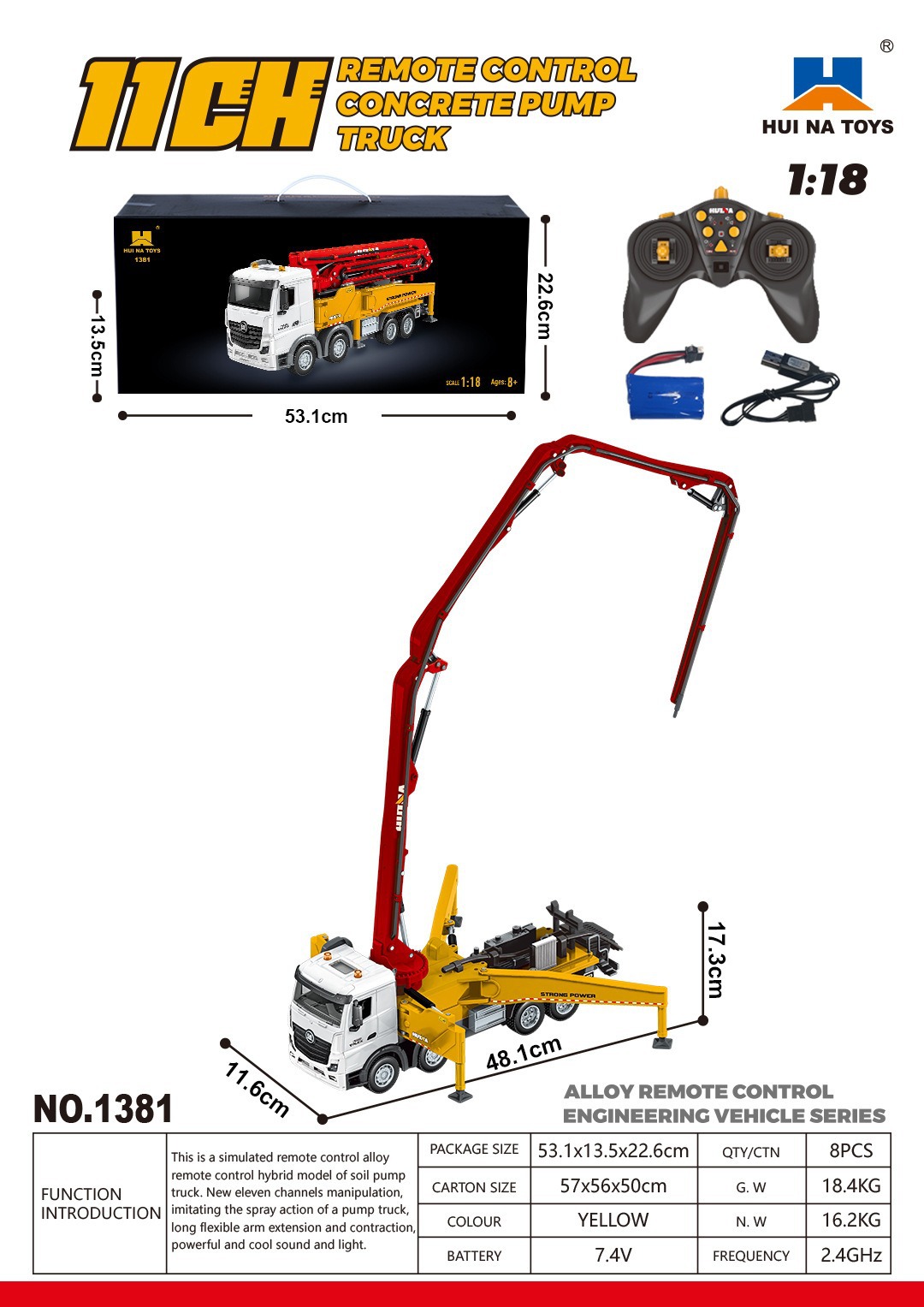 Suministro 1: 14 modelo de vehículo de ingeniería de aleación de control remoto simulación de excavadora camión de descarga mezclador juguetes para niños