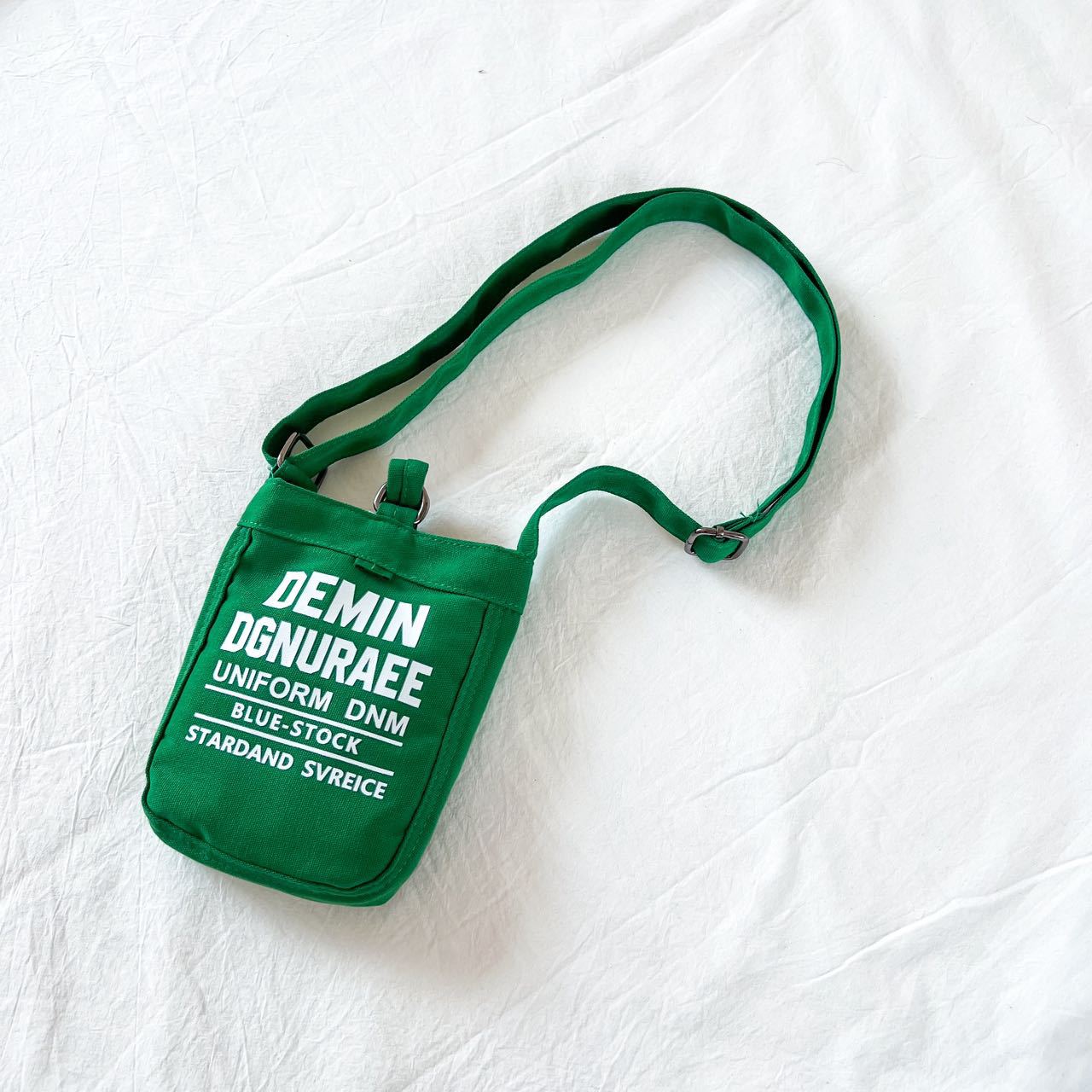 letras de moda coreana, bolsas de hombro para niños y niñas, bolsas de lona mini para bebés, nuevas bolsas de impresión de doble cara para niños