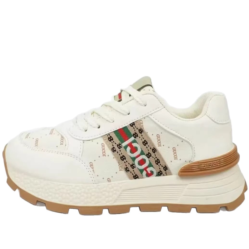 Zapatos de moda con lazos gruesos en la primavera y el verano de 2025 nuevos zapatos de Agan, zapatos deportivos casuales y cómodos.