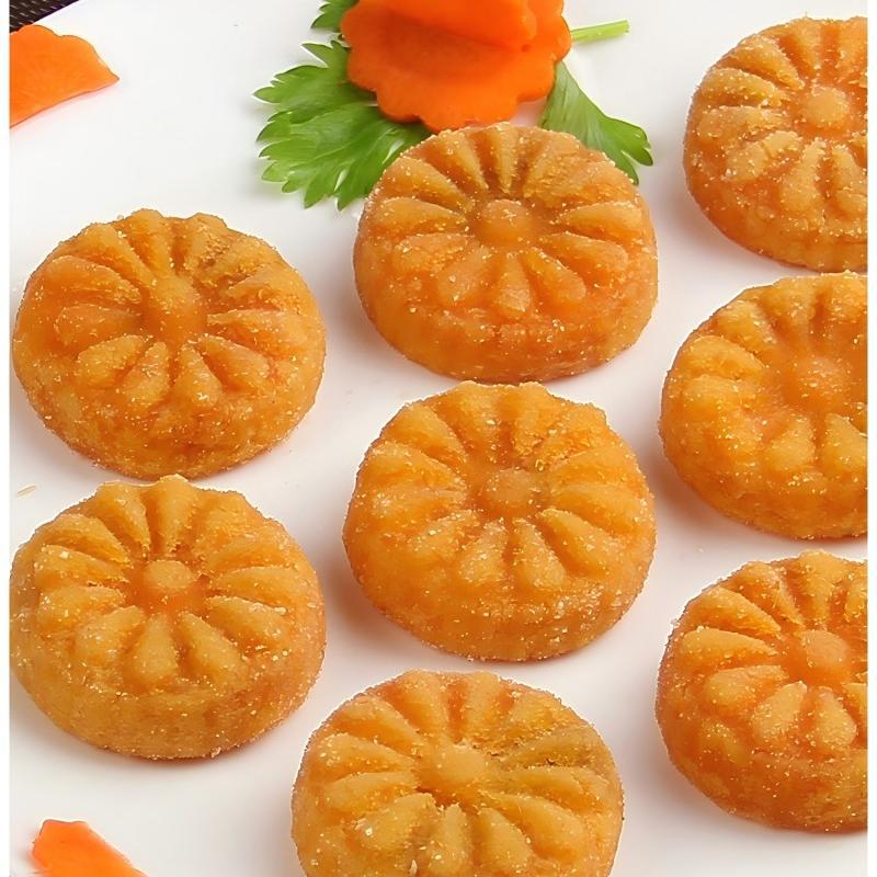 阿诺雪花南瓜饼商用油炸摆摊半成品小吃早餐半成品食材速冻甜点