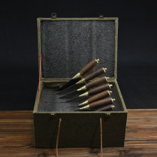 龙泉菜刀手工厨刀套装家用切片斩切刀厨师专用刀具中式七件套批发