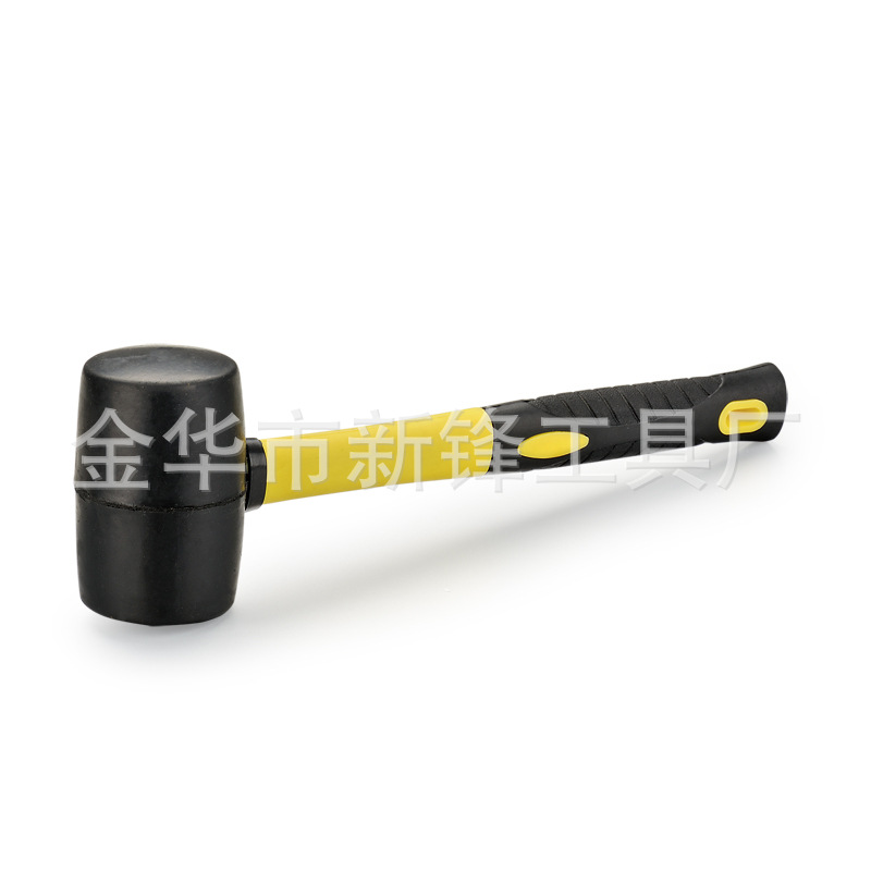 厂家供应黑色包塑柄橡胶锤