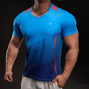 Quick-Drying T-Shirt Men's Summer Ice Silk Short-Sleeved Sports Top Thin Breathable Running Half-Sleeve 2025 New Fitness