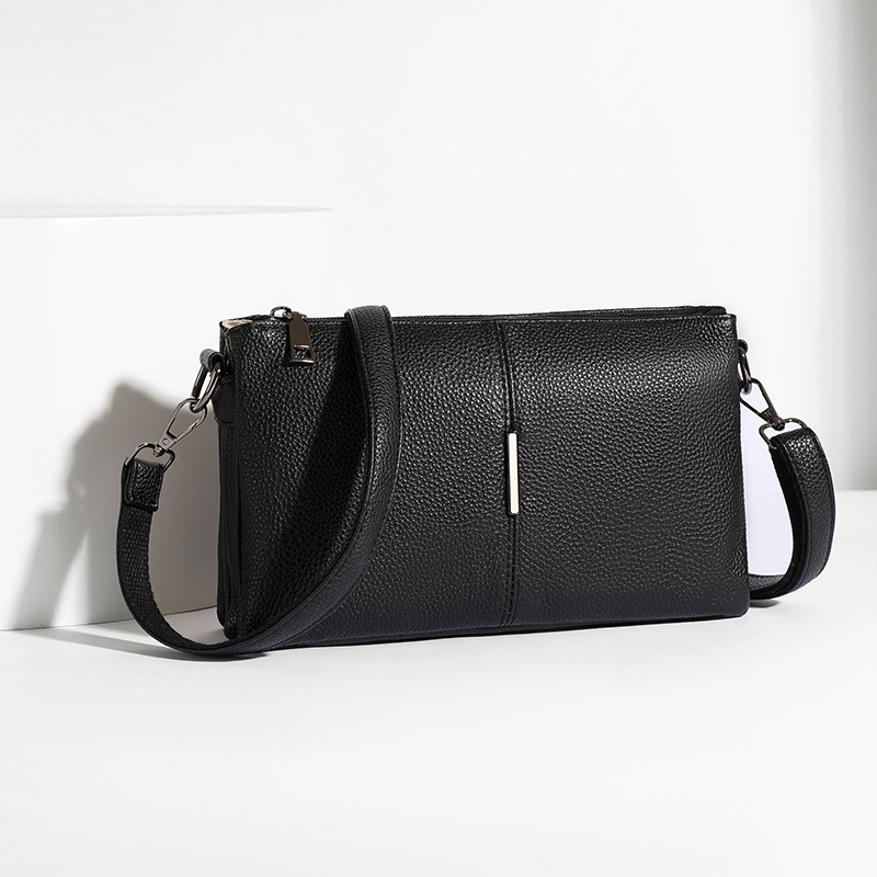2026 Cross-Border New Genuine Leather Underarm Bag Women's Single Shoulder Crossbody Bag Top Grain Cowhide Commuter Small Square Bag Wholesale - Thumbnail 8