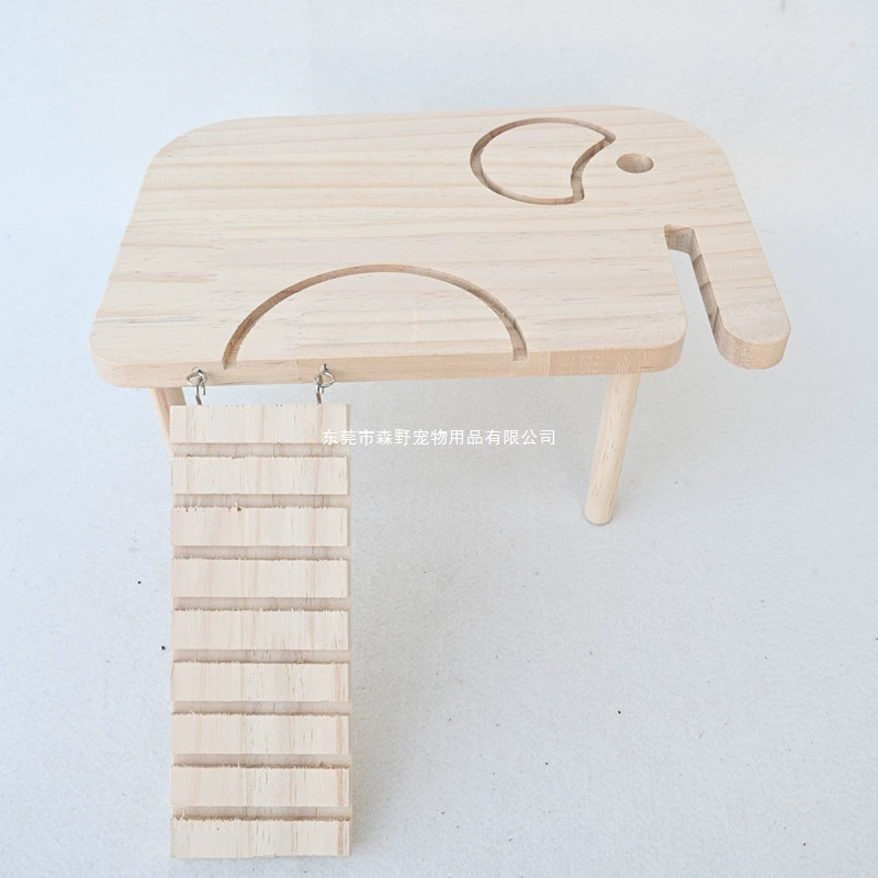 Клетка для хомяка, ландшафтная платформа, деревянный кронштейн, золотой медведь, игрушки, слон, многофункциональная двухэтажная перегородка из цельного дерева, чердачный этаж