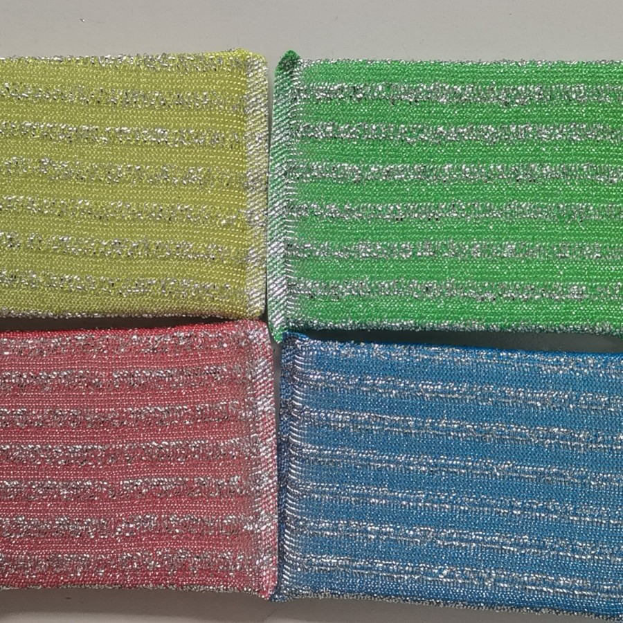 Cepillo de limpieza de doble cara con rayas finas y engrosadas para artículos de limpieza de cocina, bloque de esponja para lavar platos, paño de esponja para eliminar grasa.