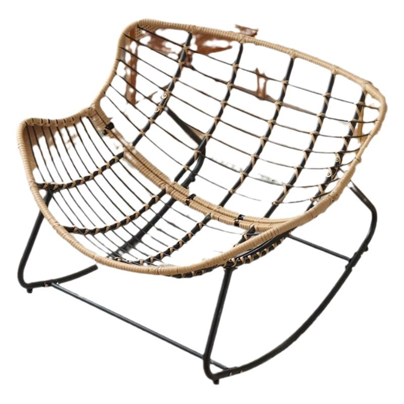 Популярное за рубежом плетеное кресло-качалка в форме птичьего гнезда, подходит для лежания и сна, диван для отдыха на домашнем балконе, удобное плетеное кресло.