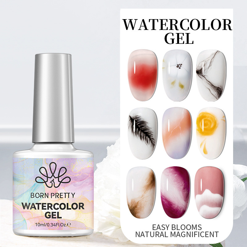 BORN PRETTY new nail art blooming glue Japanese-style transparent marble ink blooming Liquid Nail Polish glue