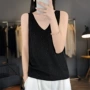 v领无袖薄款2026冰麻