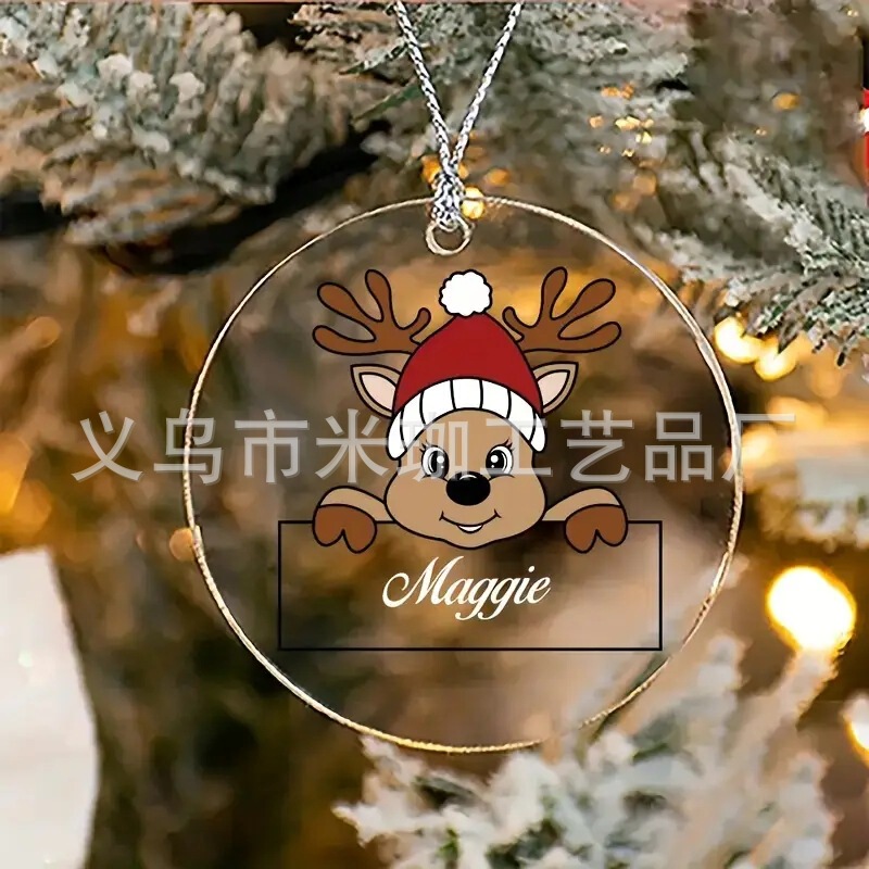 2025年越境新築祝いギフト クリスマス 母の日 バレンタインデー 装飾品 玄関用丸型木製吊り飾り|undefined