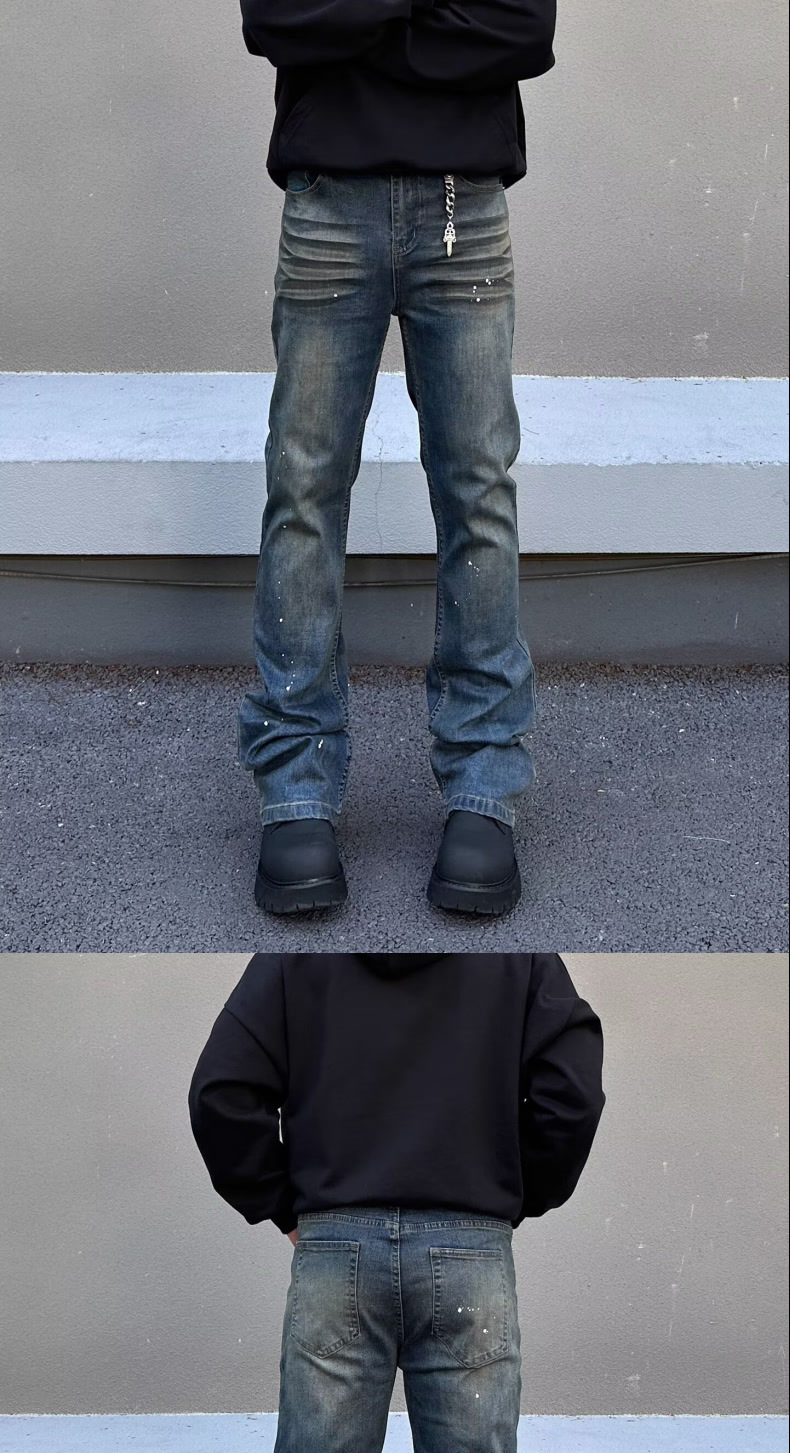 New Spring/Autumn High Quality Stretch Men's Jeans Straight Leg Slim Fit Retro Versatile Fashion Jeans_mkmklike.com