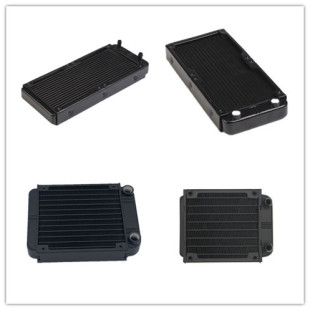Water-cooled water row radiator computer cpu graphics card aluminum water-cooled row heat exchanger fan 80/90/120/240/360