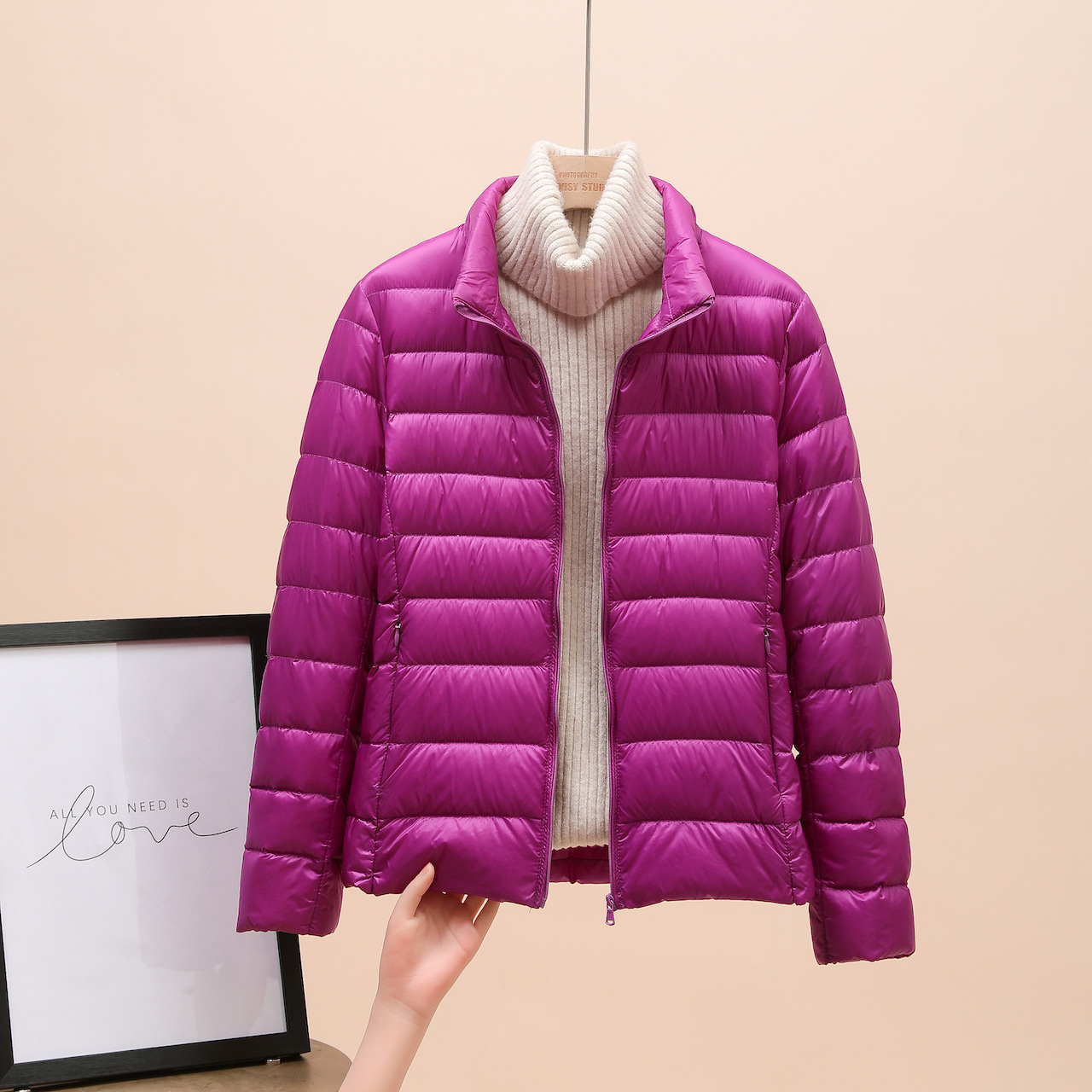 Purple (standing collar)