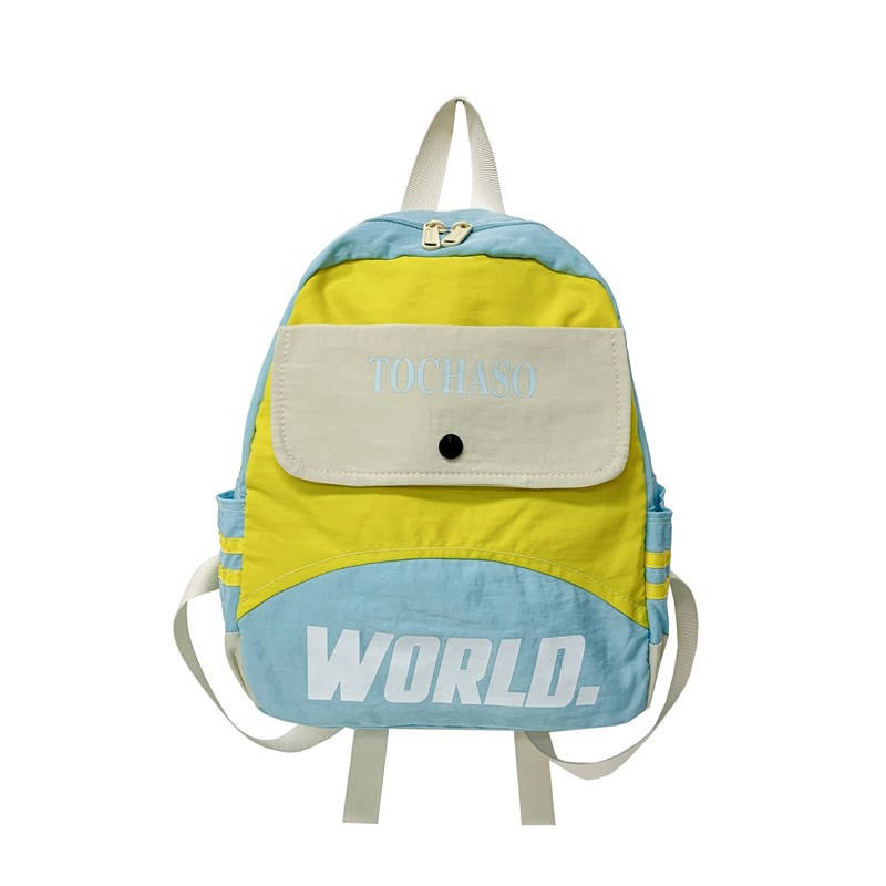 Mochila de moda coreana para niños y niñas, mochila escolar de gran capacidad, nueva mochila de niños con letras extranjeras