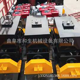 柴油动力劈柴机装车图片电动杂木劈木机移动式劈柴机液压破木设备