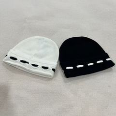 韩版ins休闲毛线帽子女秋冬冷帽保暖时尚针织套头帽~圆顶ins风