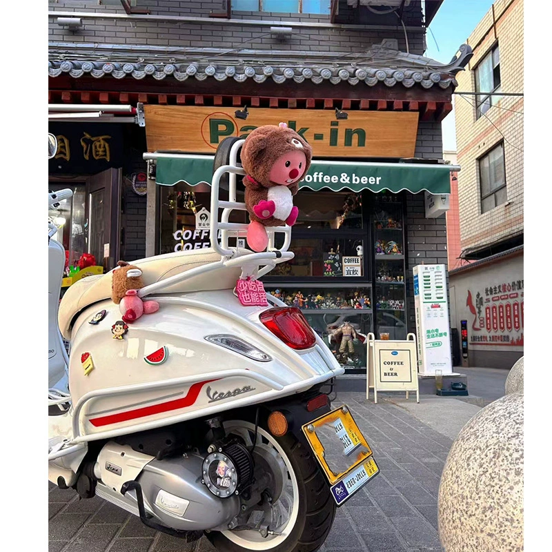 Совместимо с VESPA sprint spring 150 albential модификационные аксессуары боковая планка стяжка пряжка рама индивидуальный белый переключатель
