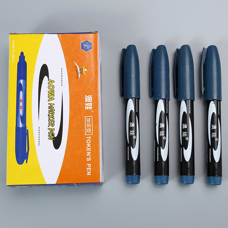 2004 marcador negro aceitoso no borrable expreso lápiz de cabeza grande lápiz de marca de color tinta roja lápiz de gancho al por mayor