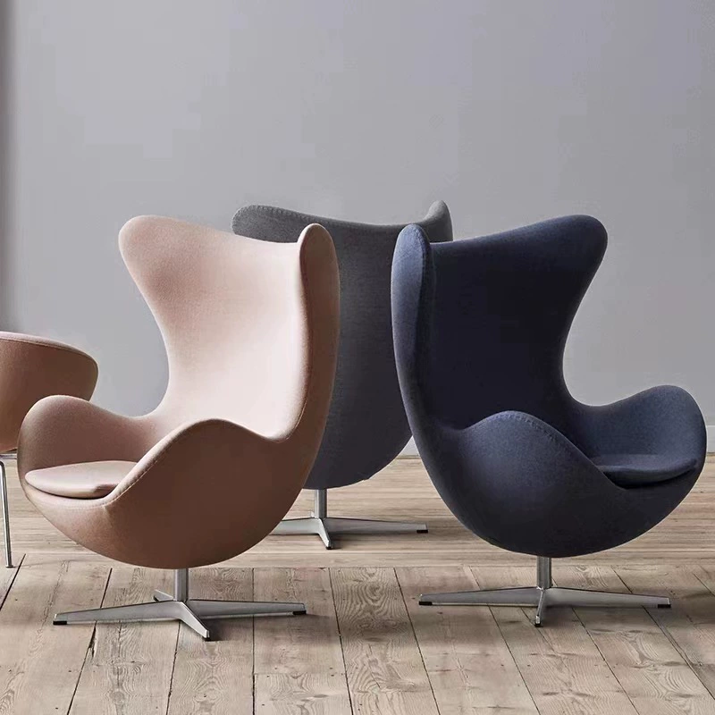 Скандинавская стеклянная сталь одноместный диван стул балкон ленивый интернет красный легкий роскошный вращающийся стул для отдыха дизайнер курица X20