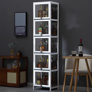Living Room Wine Cabinet Wall Storage Cabinet Display High-End Integrated Cabinet Red Wine Display Cabinet Small Display Cabinet Home Wall