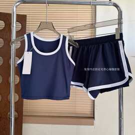 bh7699a1o夏季女士背心套装免穿内衣防走光日常休闲运动瑜伽户外