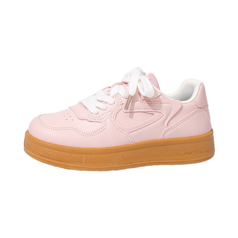 Baja fuerza de retroalimentación de color sólido zapatos casuales de invierno minimalistas de viento con cordón de algodón de estilo universitario zapatos de skate cálidos