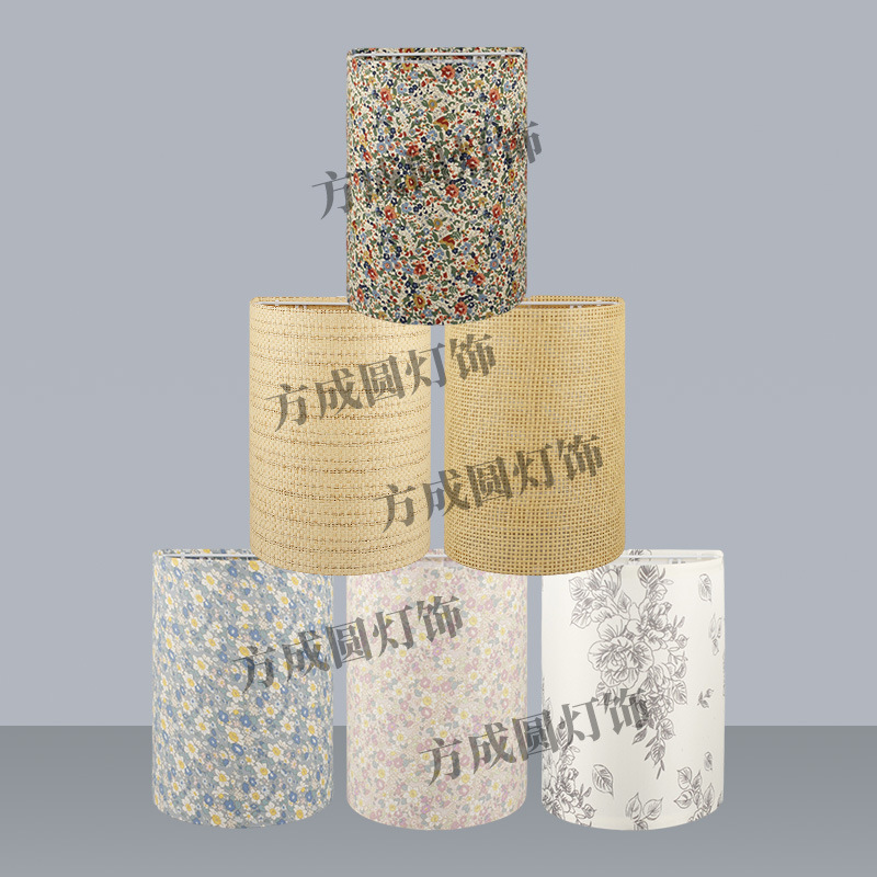 Lámpara de pared semicircular tela de lámpara de lámpara una variedad de patrones de impresión opcionales sala de té sala de estar hotel residencial lámpara de piso de lámpara de lámpara