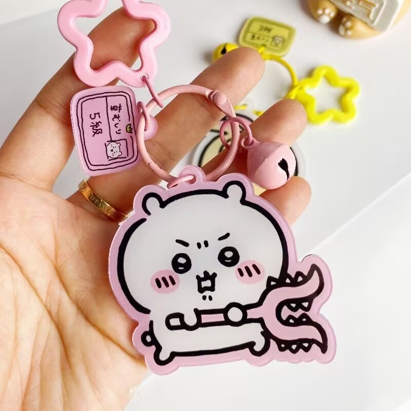 かわいいちいかわベルペンダントキーホルダーアクリル漫画高価値インスタイル親友ジュエリーペンダント|undefined