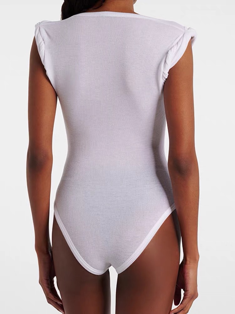 2026ss nueva mujer hombro botón hilo nicho de diseño chaleco delgado chaleco superior