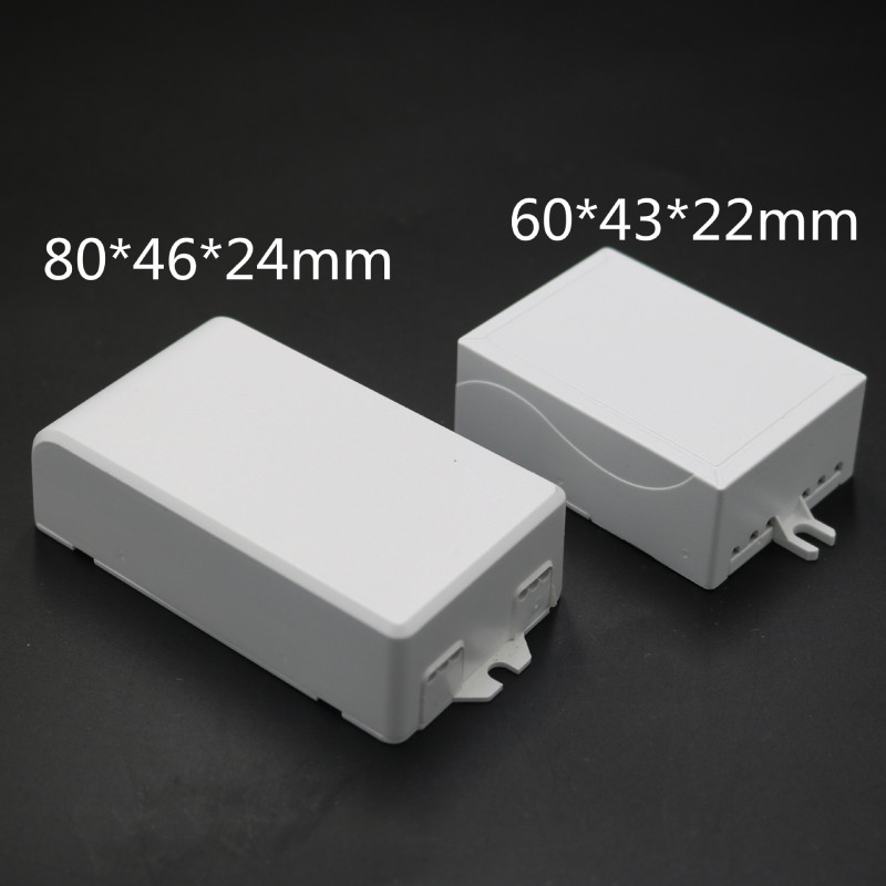 Spot Led Widened and Thickeneded Power Supply Shell White Plastic Pc Flame Retardant Drive Shell Three Outlet Holes Power Supply Box
