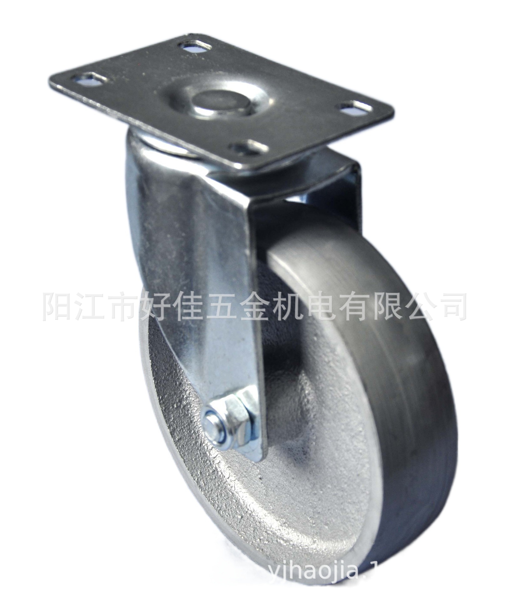 源头工厂直供125X32mm中型平板活动铸铁脚轮