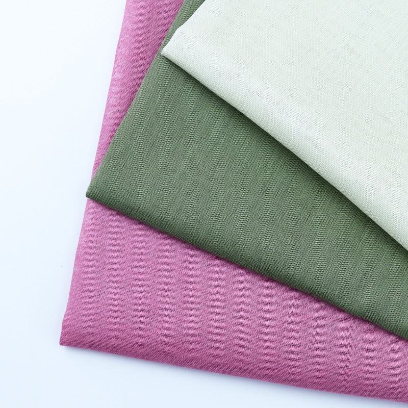 100 tela de algodón de lino liso 2024 tela de camisa de algodón de lino ligero camisa coreana de moda Hanfu tela