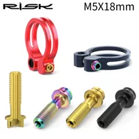 RISK M5x18 mm горные велосипеды титановый тормозной рулет винт тормозной ручной держатель с полой фиксация