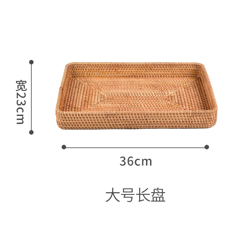 Cestas de almacenamiento de caña artesanal vietnamita, cestas de almacenamiento de frutas, cestas de almacenamiento de pan, cestas de almacenamiento de escritorio para el hogar, sala de estar